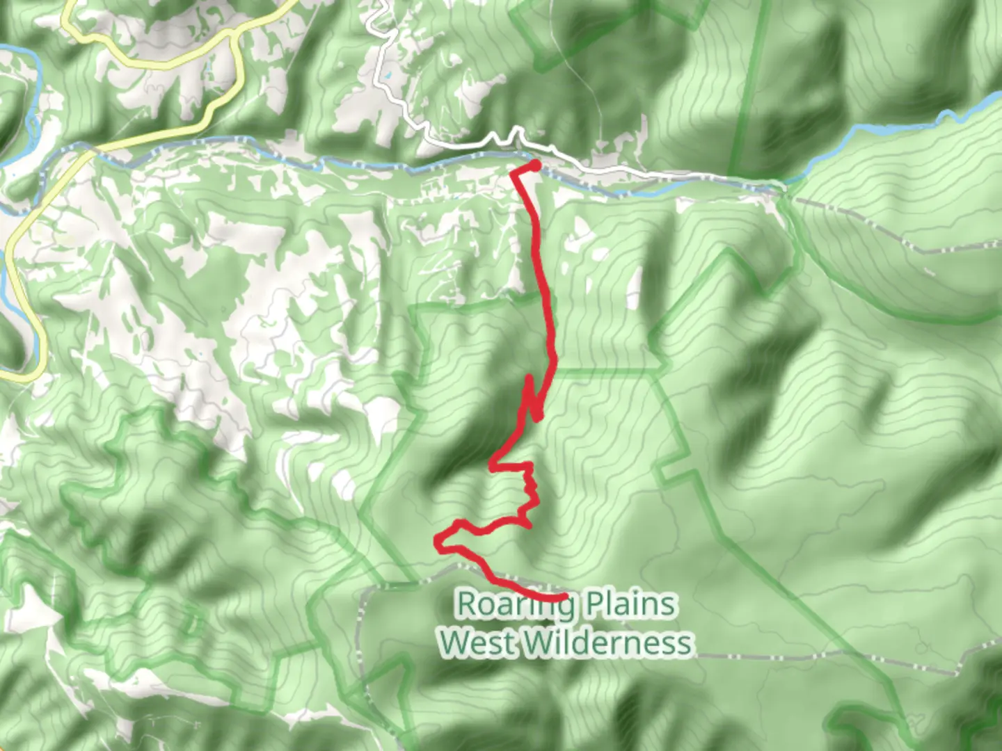 An image depicting the trail Roaring Plains - Flatrock Run and its surrounding area.