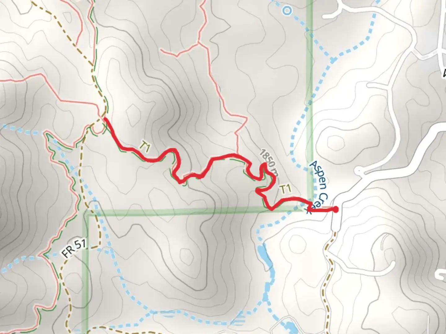 An image depicting the trail High Valley Ranch Trail and its surrounding area.