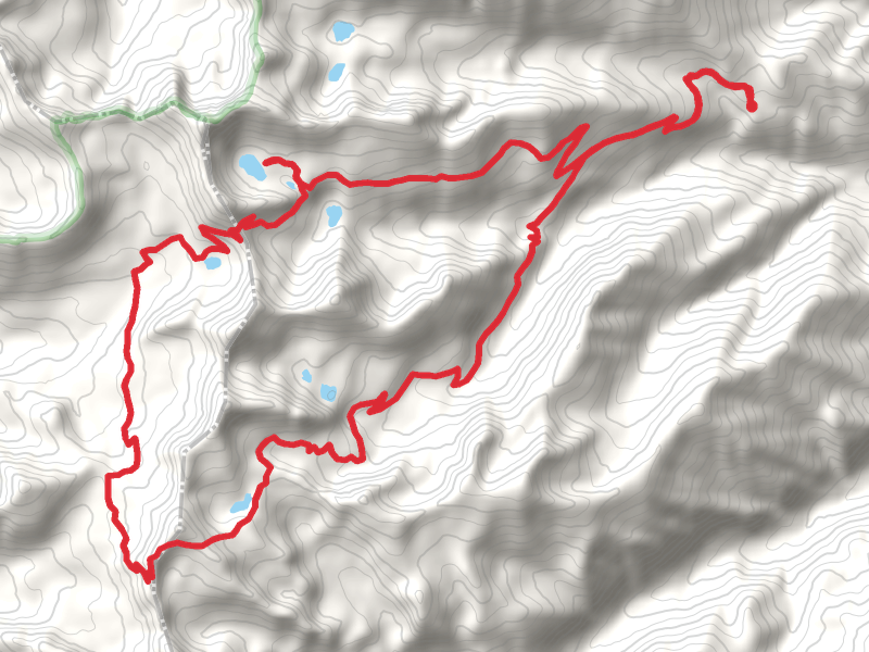 Upper Eagle Lake, Boiling Lake and Cooney Lake Loop via Eagle Lakes Trail