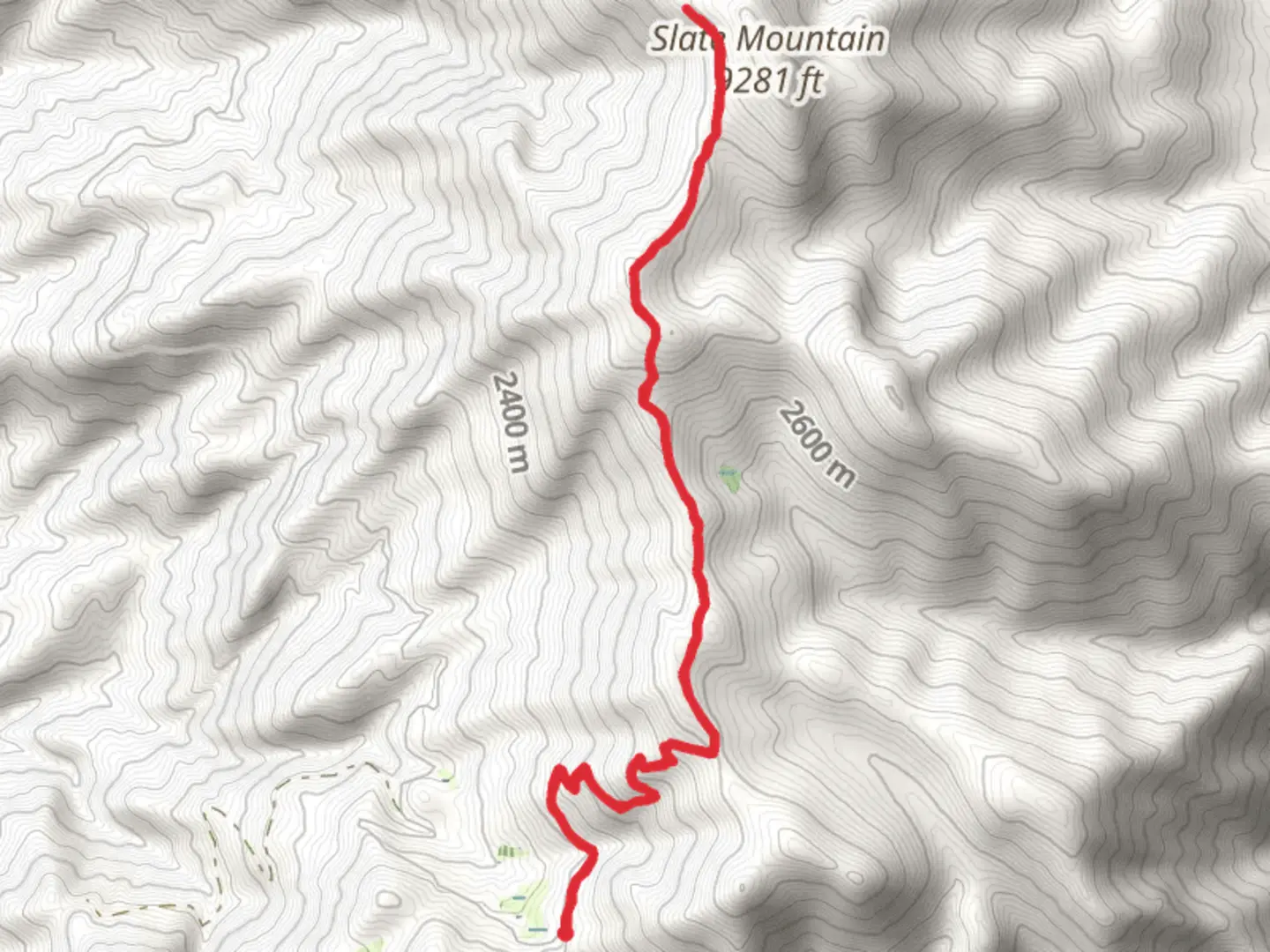 An image depicting the trail Summit Trail from Windy Gap and its surrounding area.