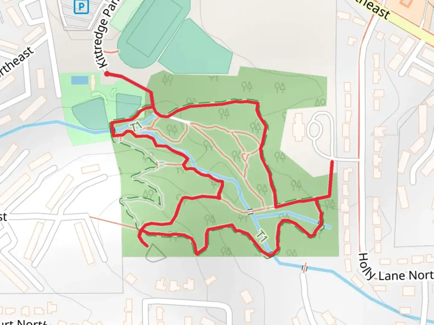 An image depicting the trail Elwyn John Loop Trail and its surrounding area.