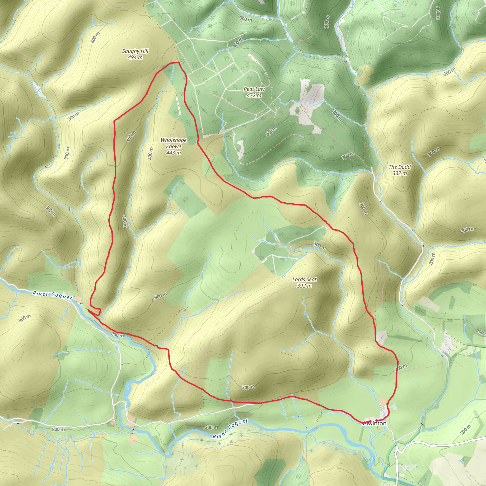 Copper Snout and Clennell Street mobile static map