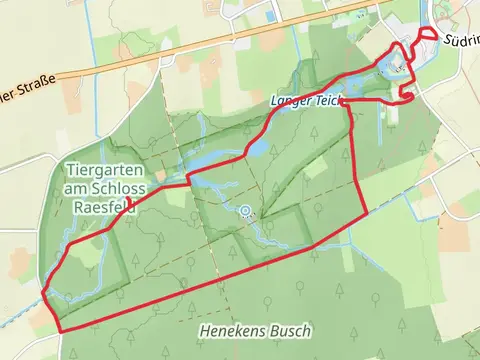 Großer Teich and Weinbergteich via Zum Schelderhoff and Tiergarten