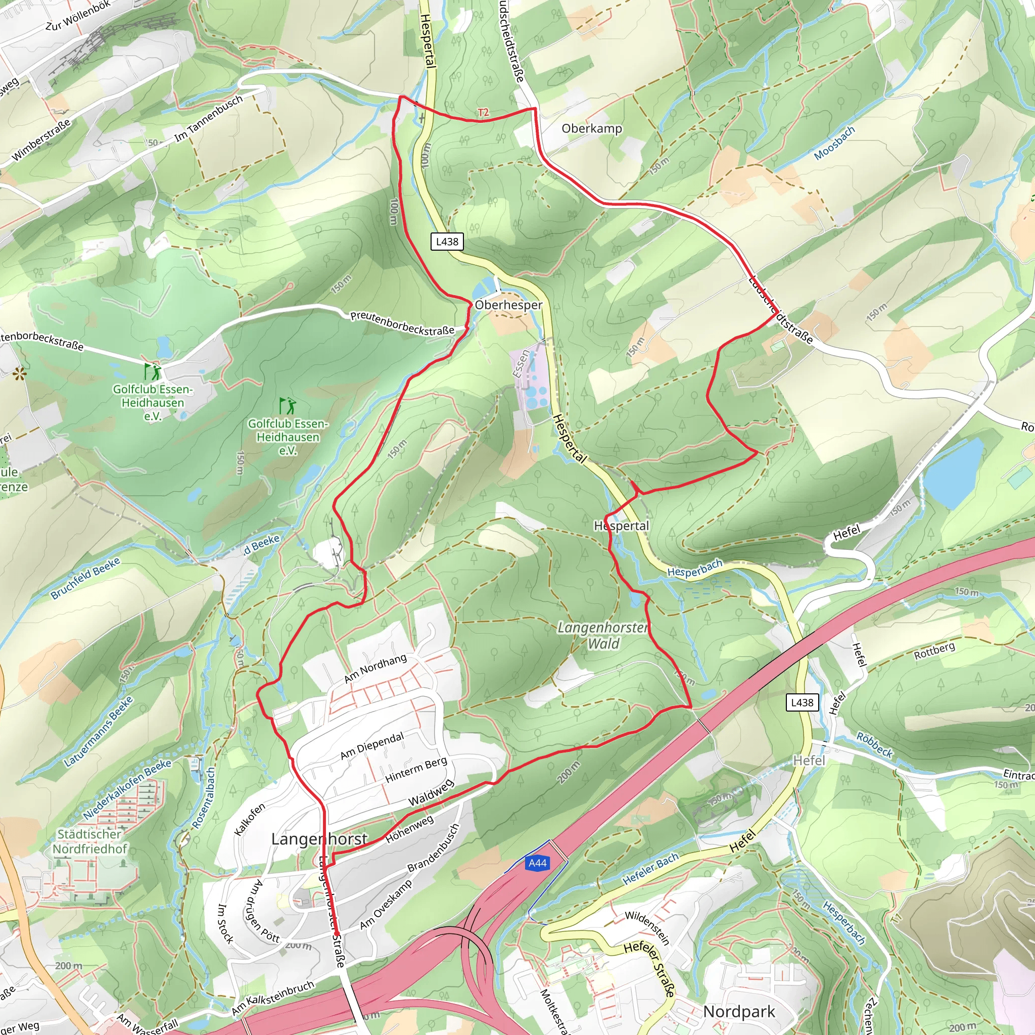Langenhorst Rundweg mobile static map