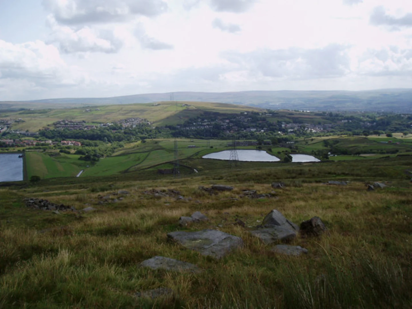 An image depicting the trail Cheesden to Broadley via Hail Storm Hill and its surrounding area.
