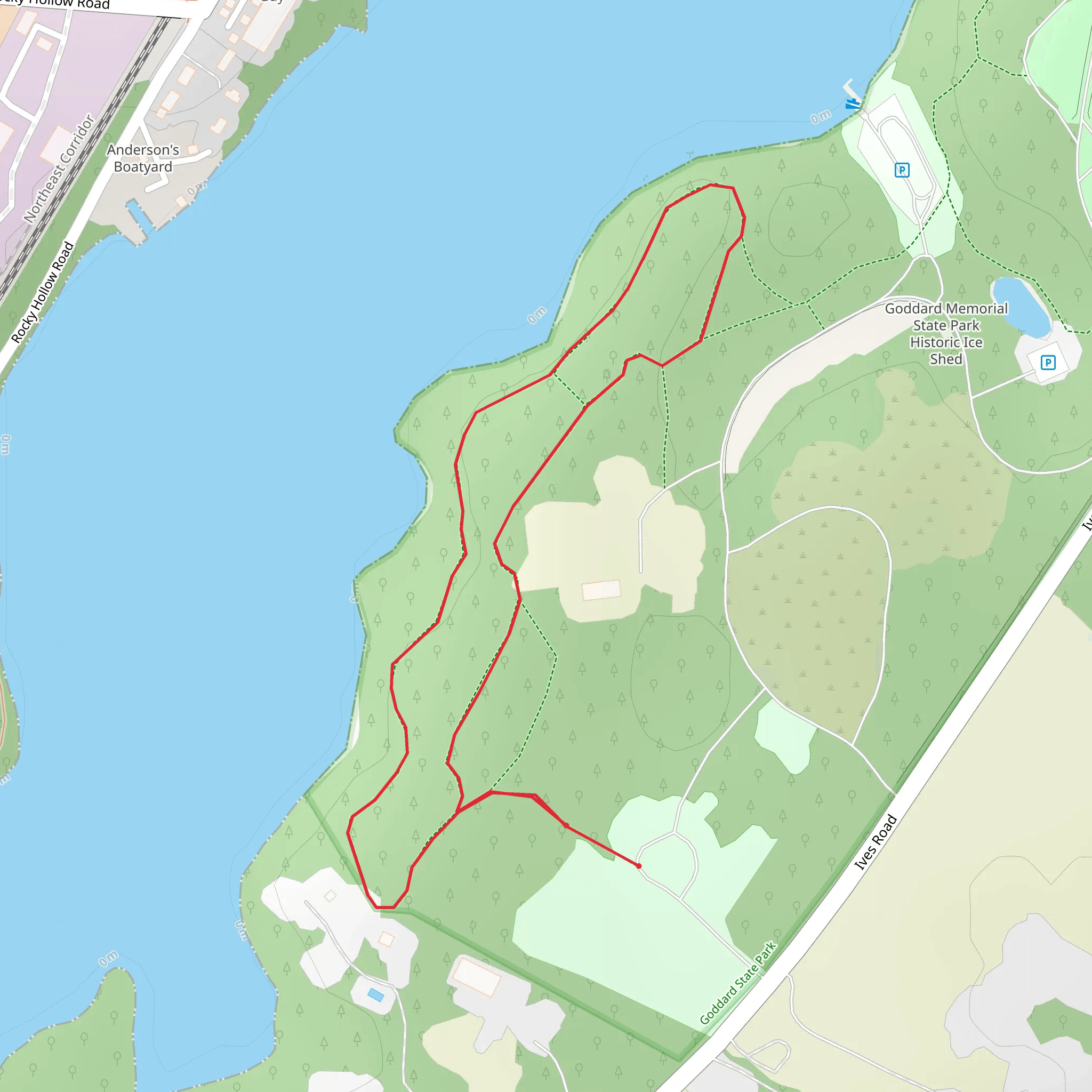 Greenwich Cove Southeast side Loop mobile static map