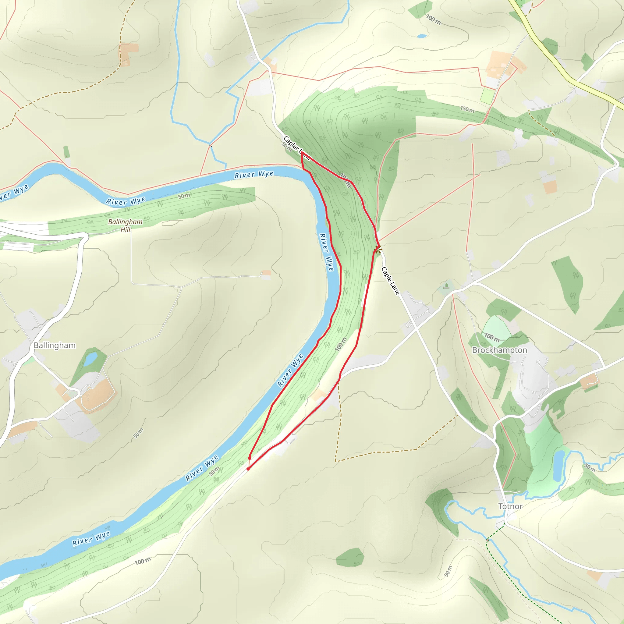 River Wye Loop mobile static map