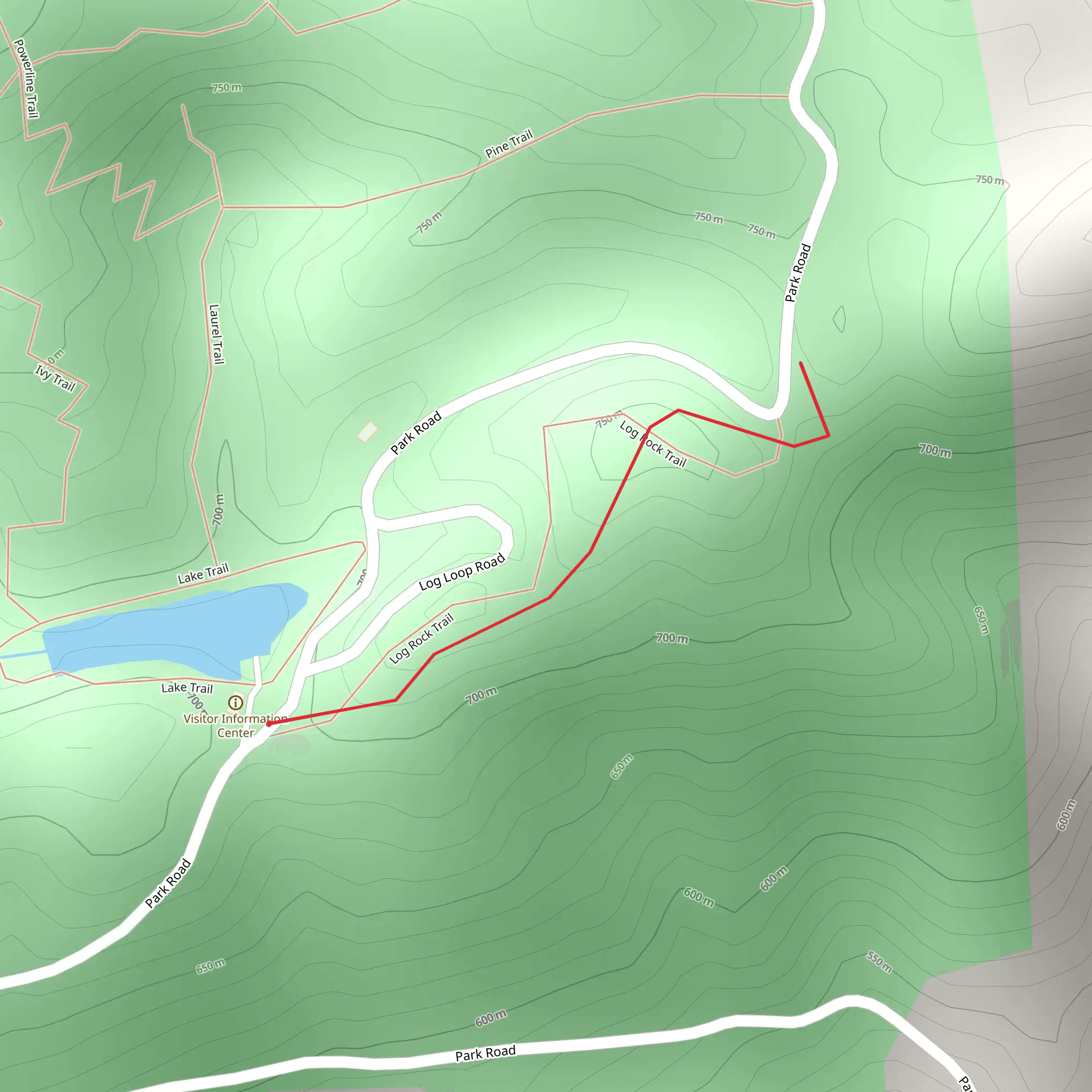 Log Rock Trail mobile static map