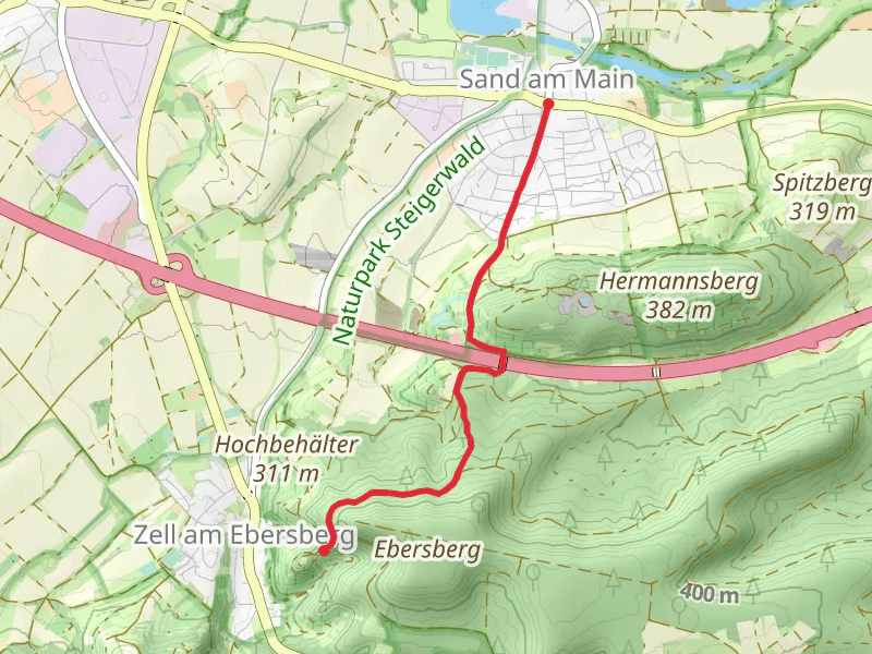 Sand am Main to Ebersberg Walk