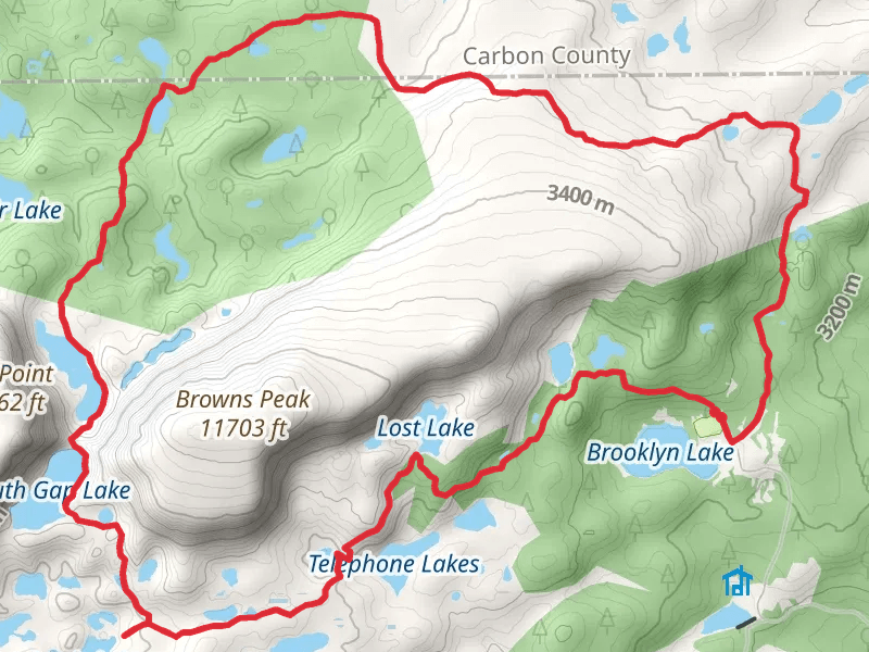 Lost Glacier Lakes Trail and Gap Lakes Trail
