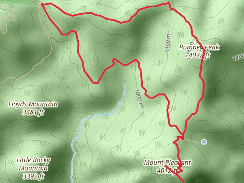 Pompey Peak - Henry Lanum Memorial Loop Trail
