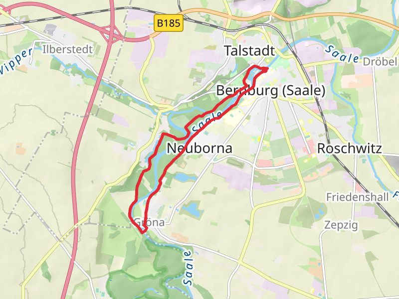 Bernburg and Gröna Loop via River Saale