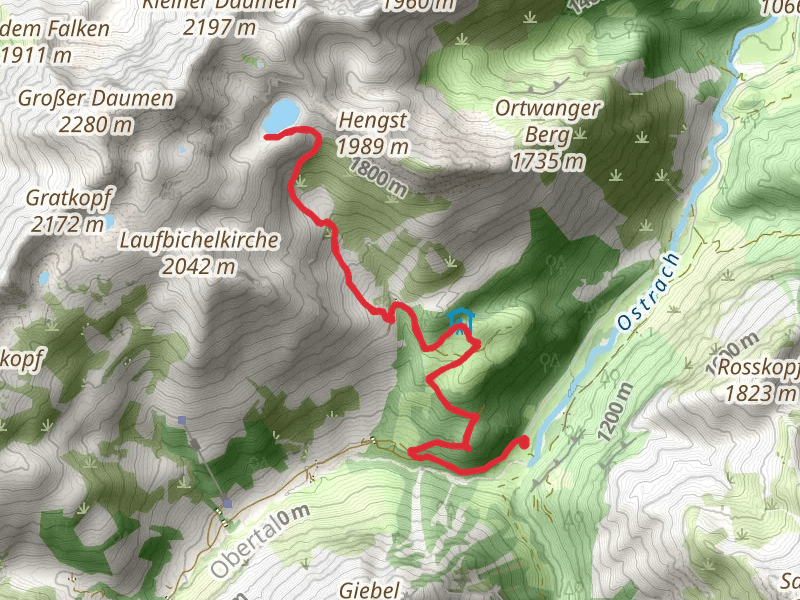 Engeratsgundsee Walk via Untere Schwarzenbergalpe