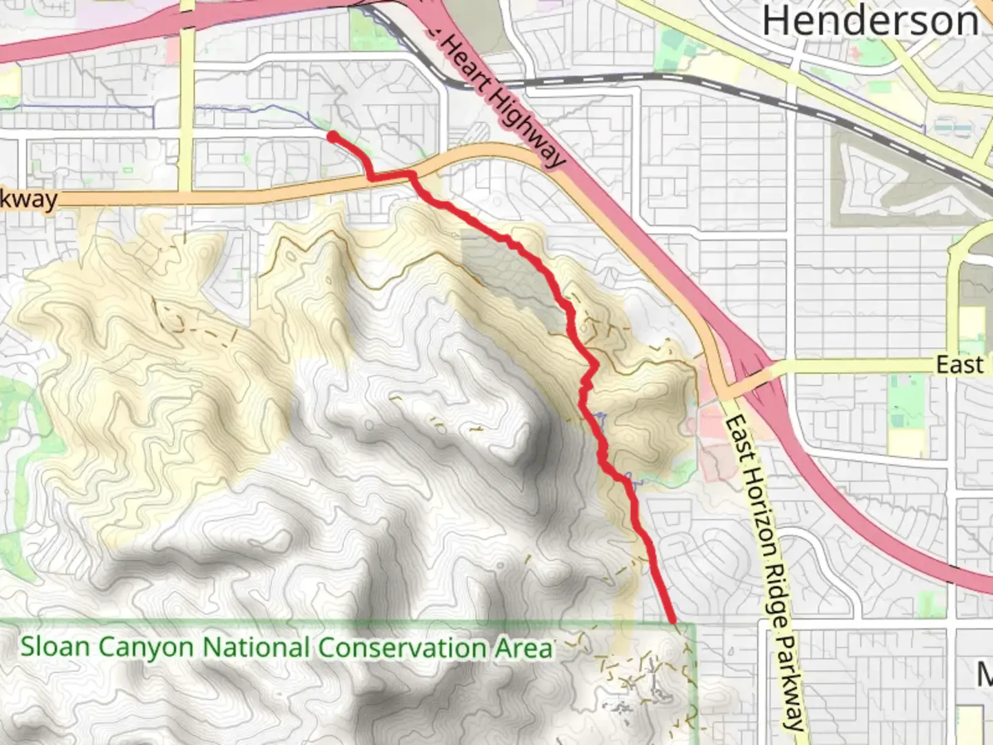 An image depicting the trail Amargosa Trail and its surrounding area.