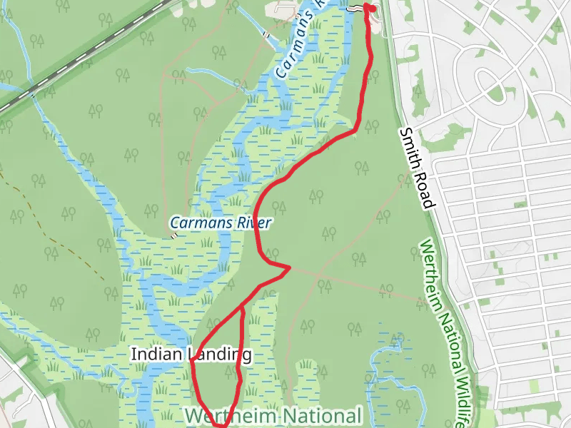 Indian Landing Loop via Black Tupelo Trail