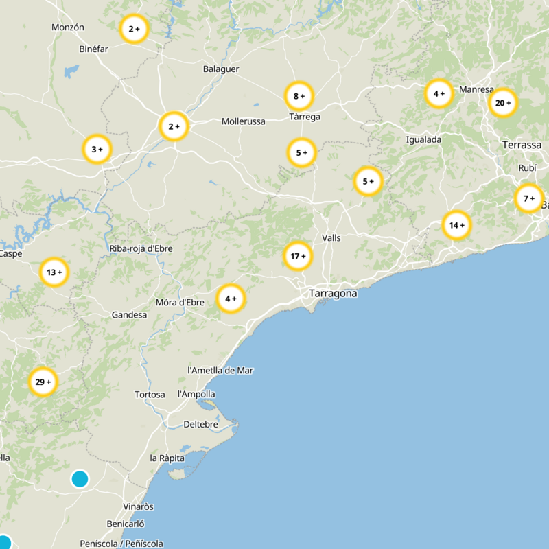 Les Borges Del Camp Static Map
