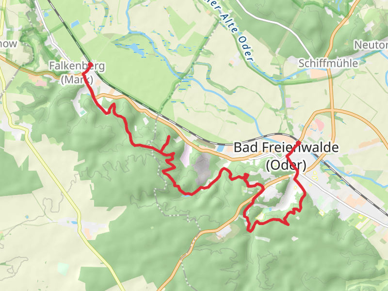 Bad Freienwalde to Falkenberg Walk via Teufelsee Kietze