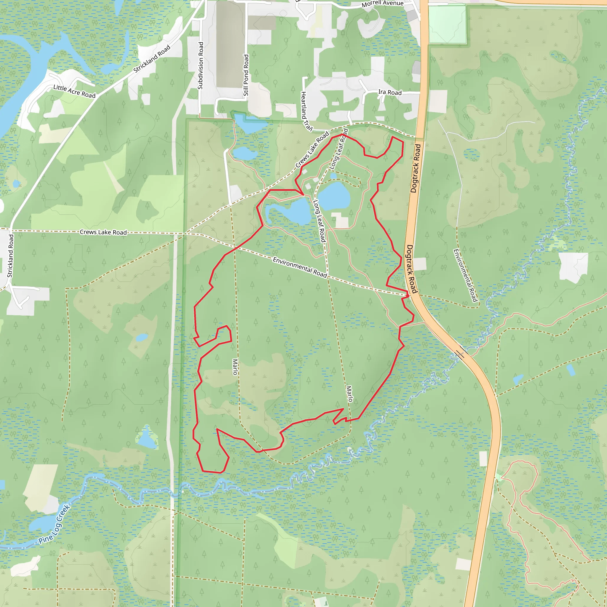 Faye and Dutch Loop Trail mobile static map