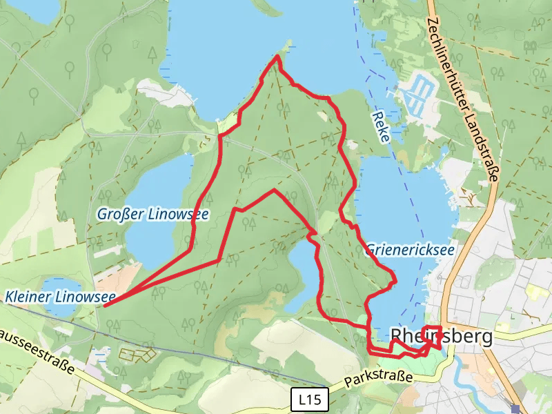 Rheinsberger See via Poetensteig