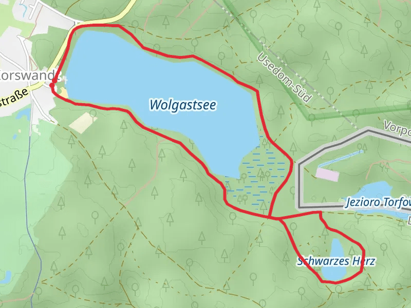 Wolgastsee and Schwarzes Herz Loop