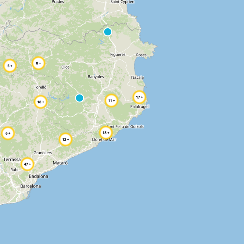 Santa Cristina de Aro Static Map