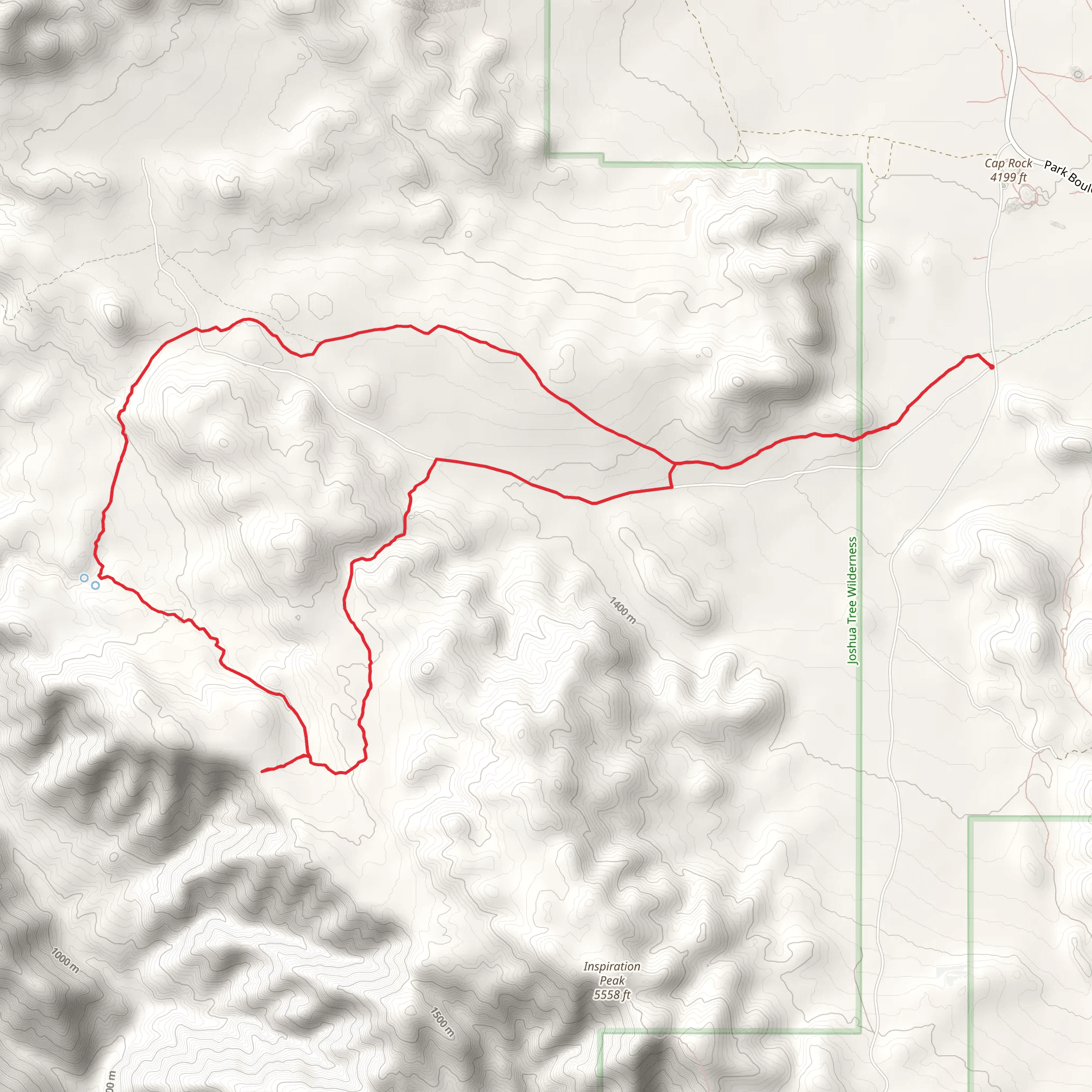 California Riding and Hiking and Stubbe Springs Loop Trail mobile static map