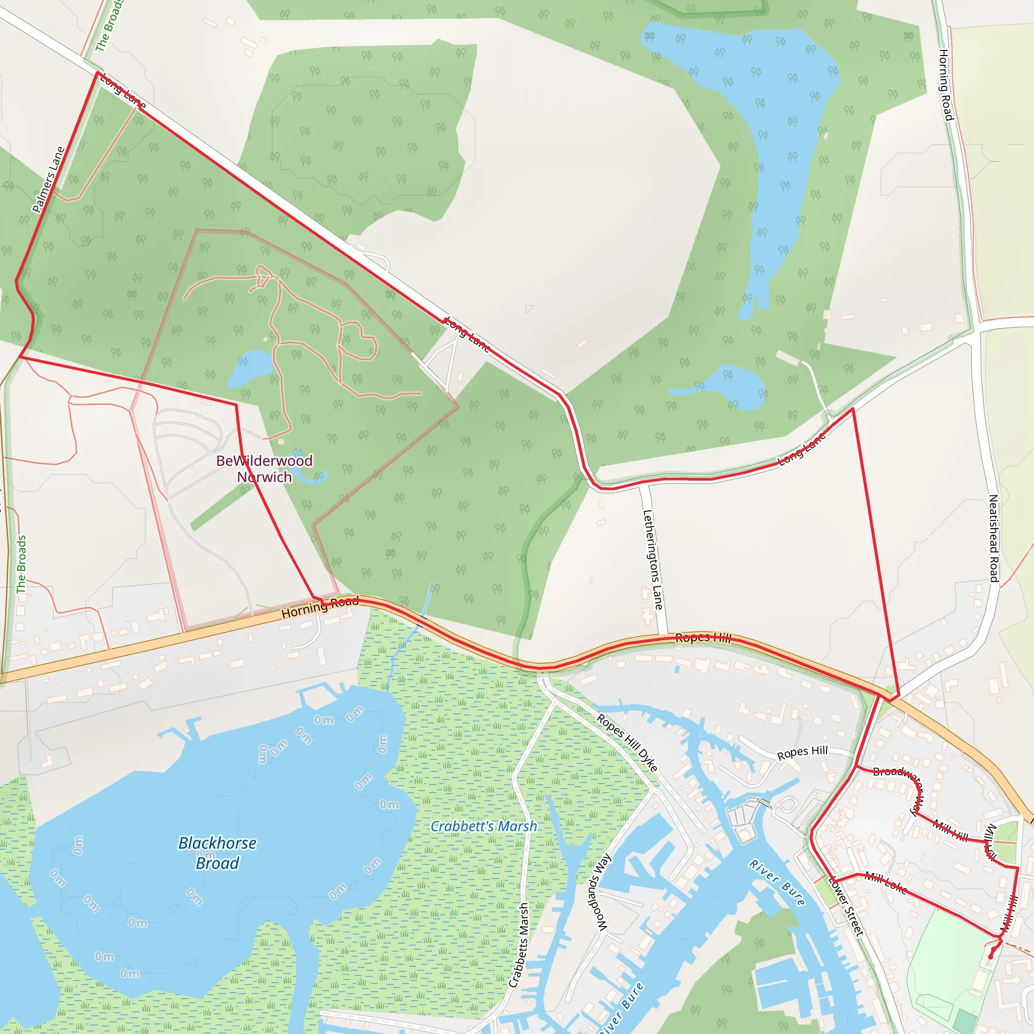 Hornign Loop mobile static map