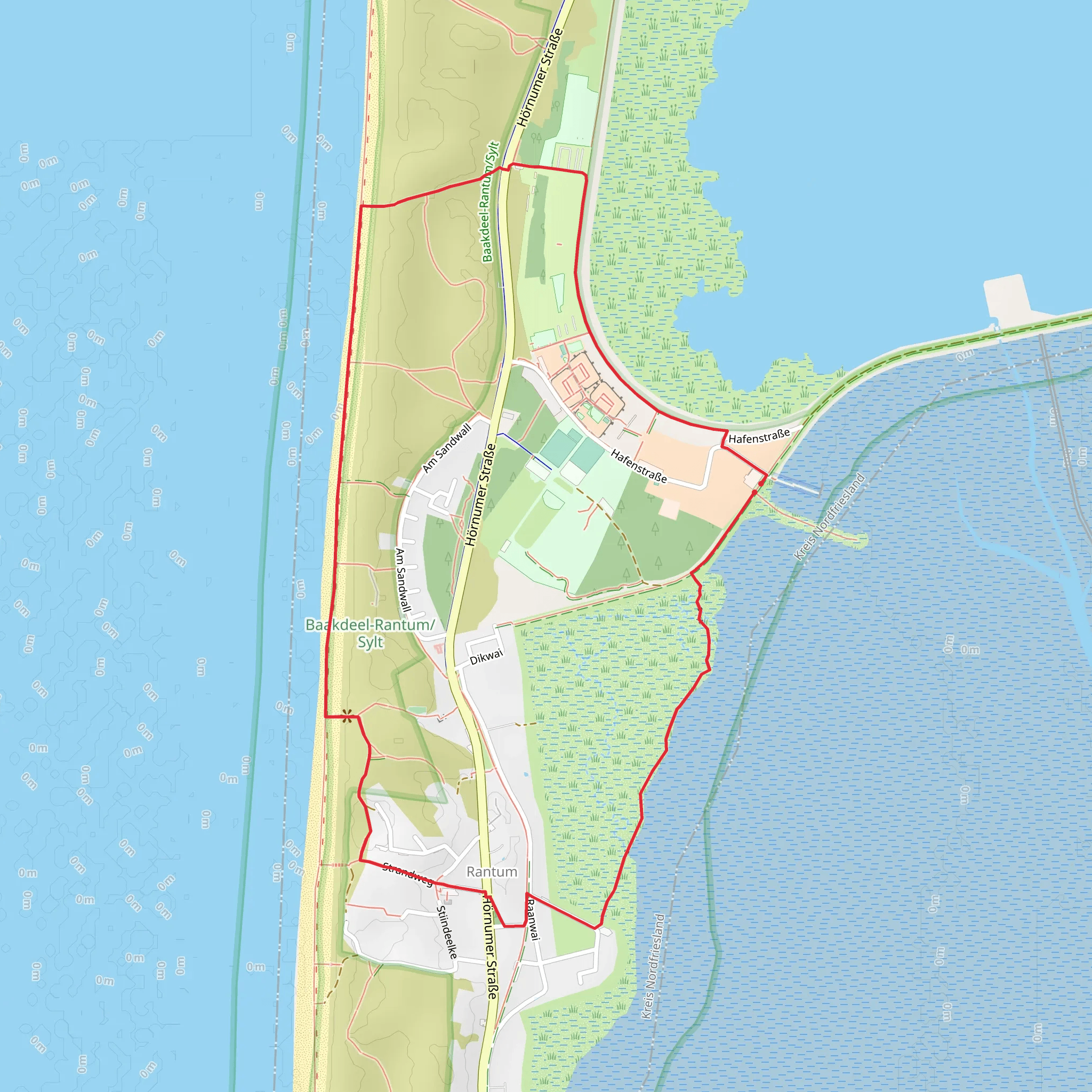 Baakdeel Rantum mobile static map
