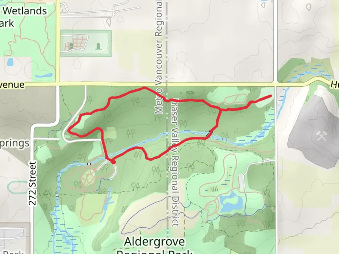 An image depicting the trail Pepin Brook Trail and its surrounding area.