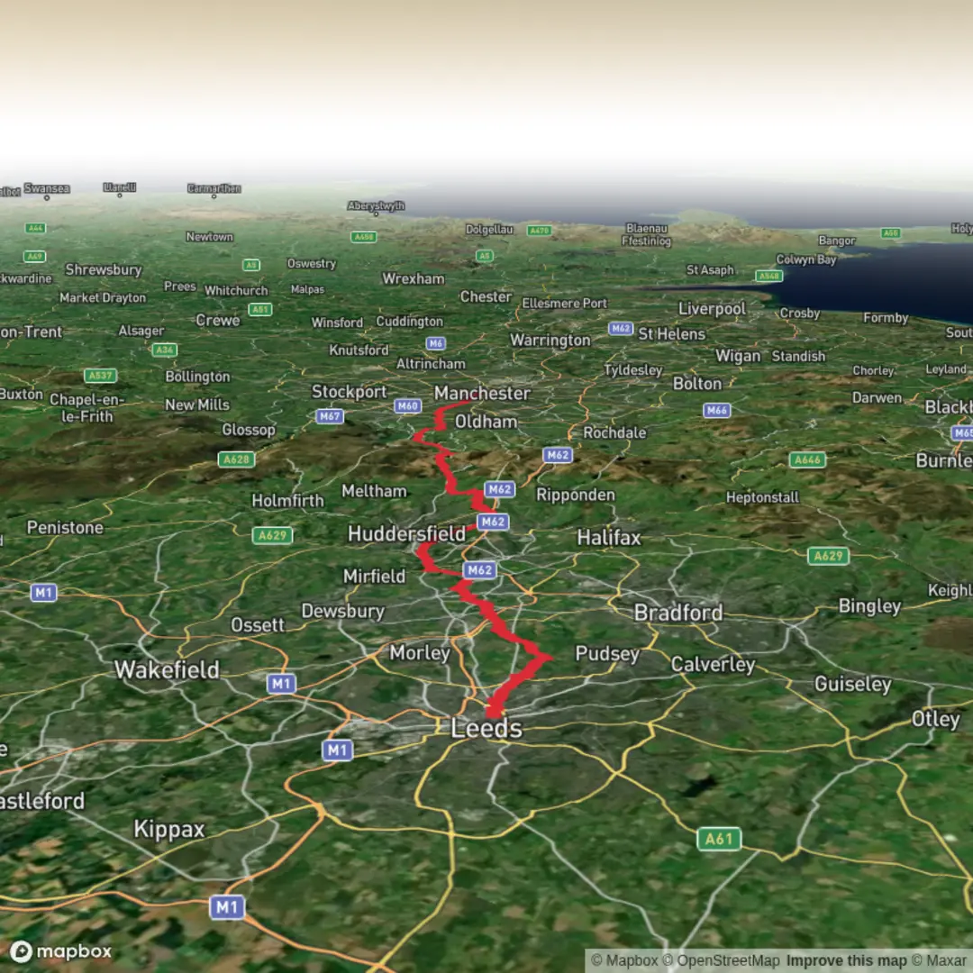 An image depicting the trail RE Charity Challenge and its surrounding area.