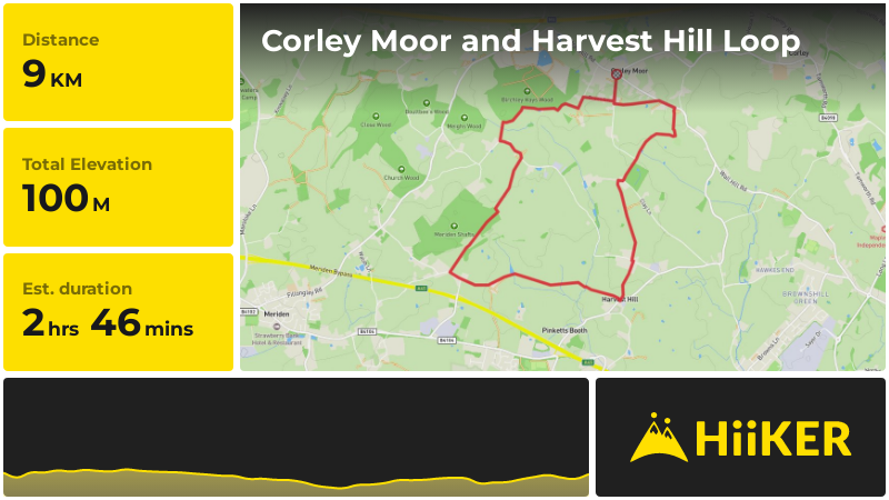 Corley Moor and Harvest Hill Loop | Warwickshire | England