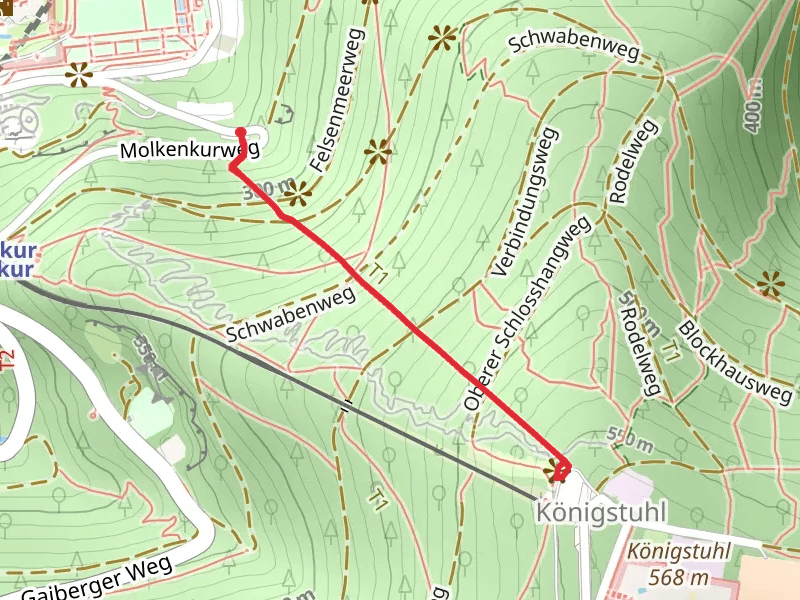 Königstuhl via Neckarsteig