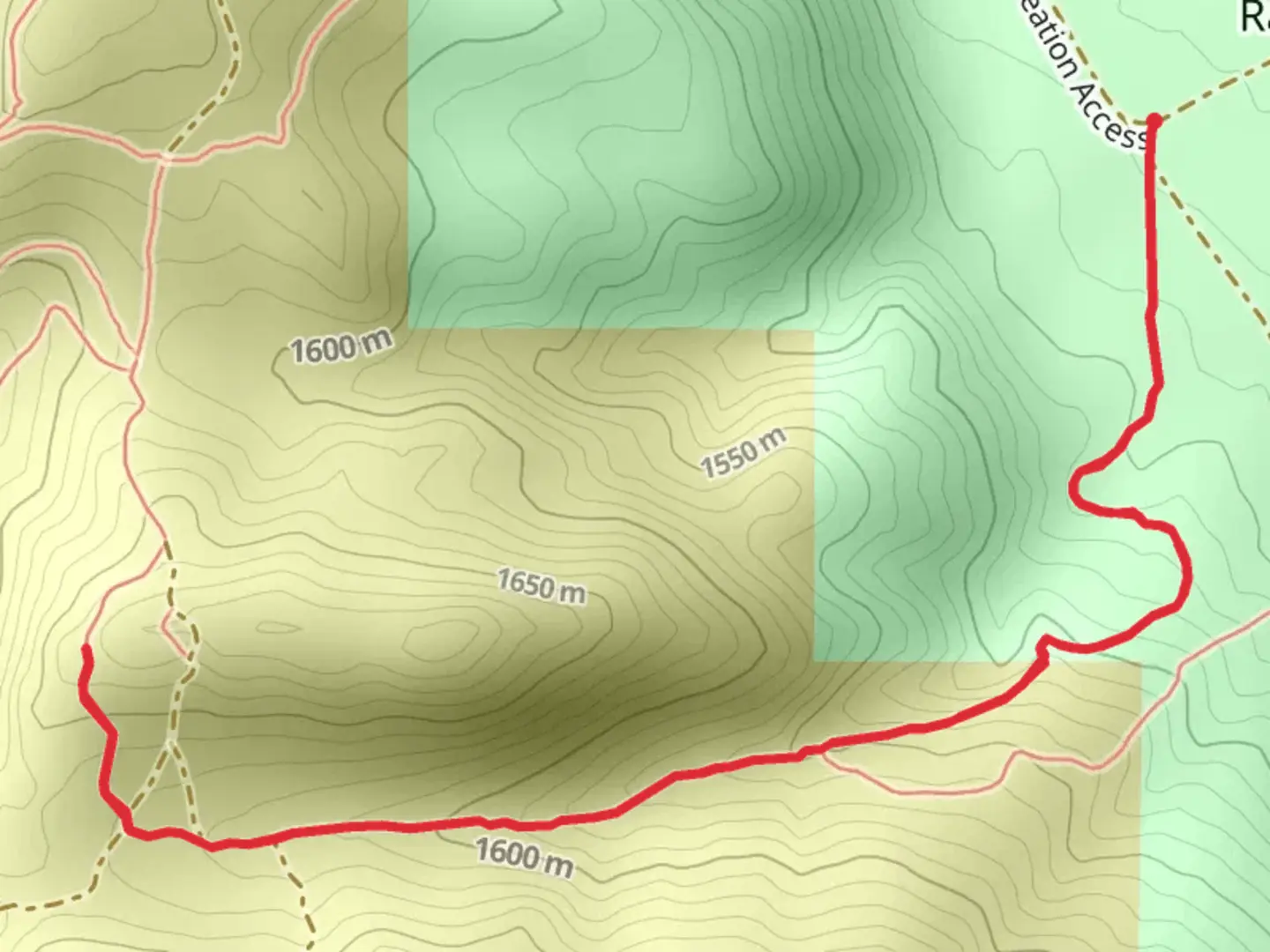 An image depicting the trail Prison Hill Trail and its surrounding area.