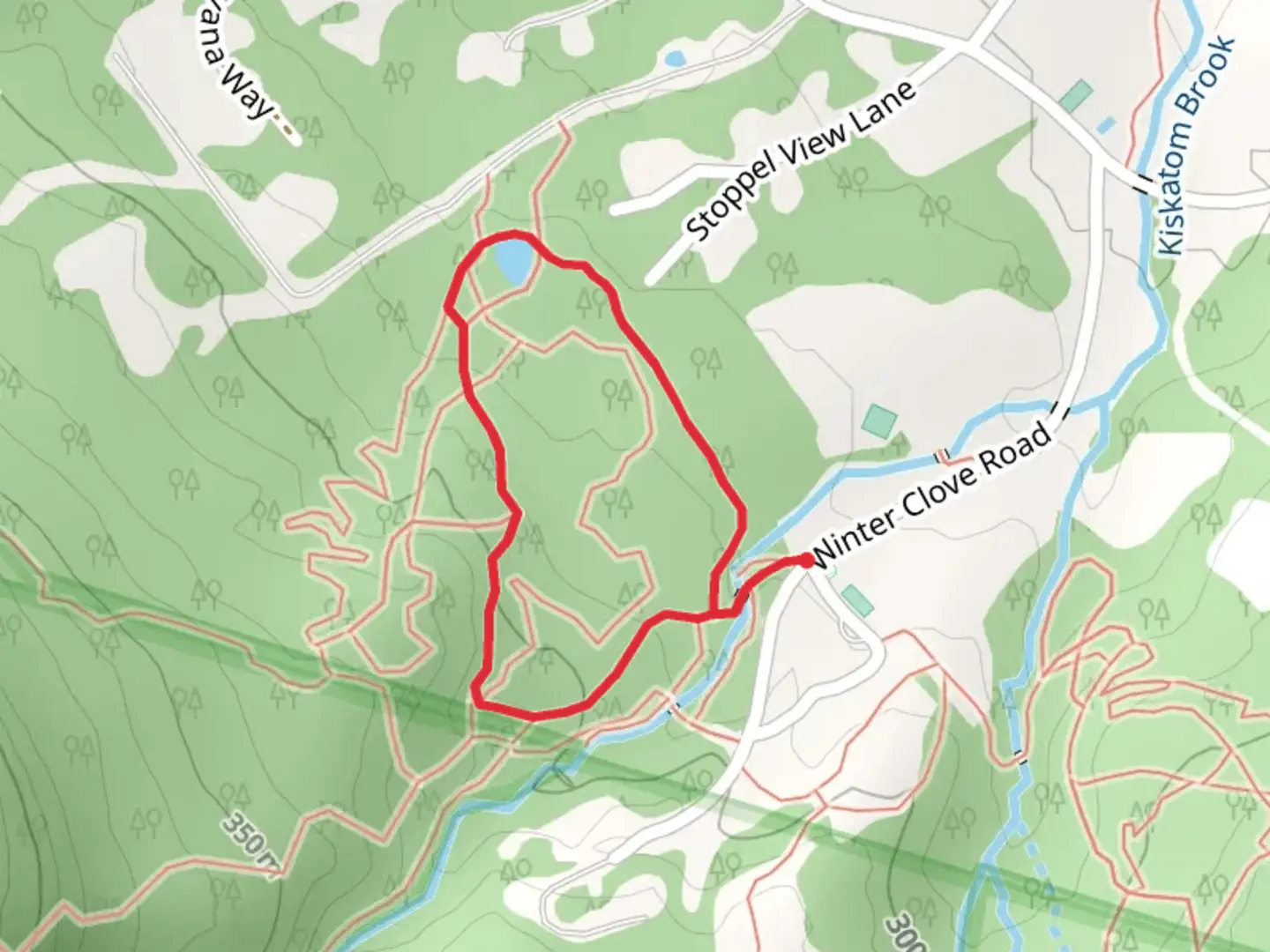 An image depicting the trail Lover's Loop Trail and its surrounding area.