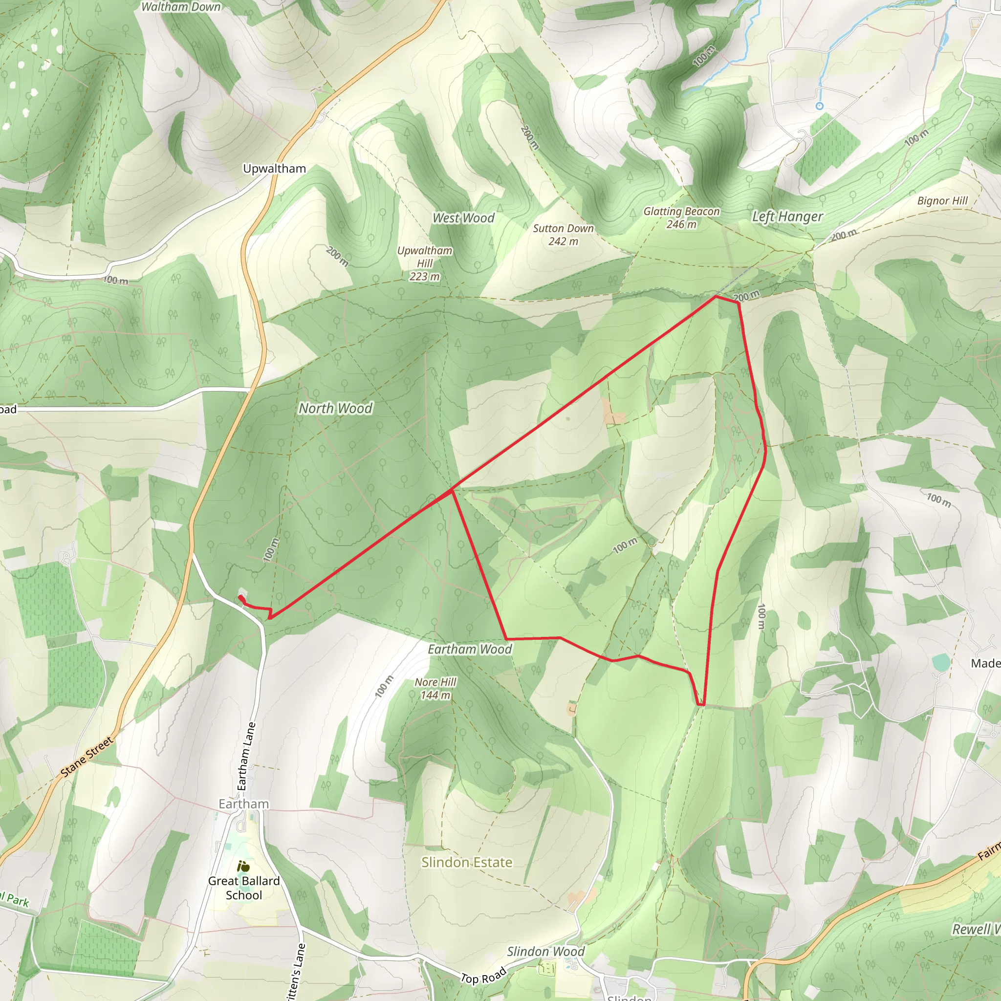 Great Down Loop mobile static map
