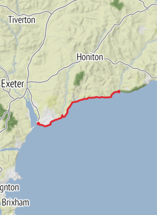 Hike on Exmouth - Seaton mobile static map