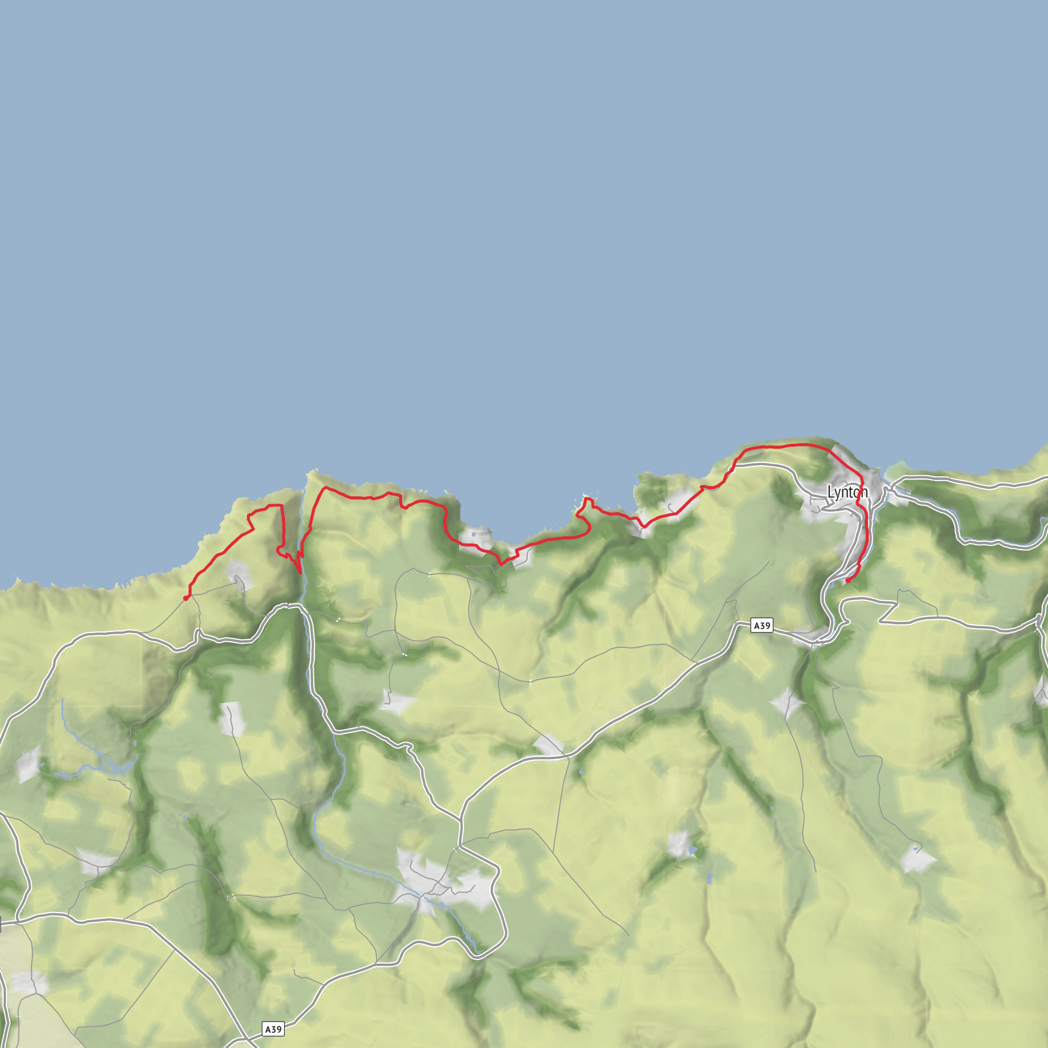 Lynton-South Dean mobile static map