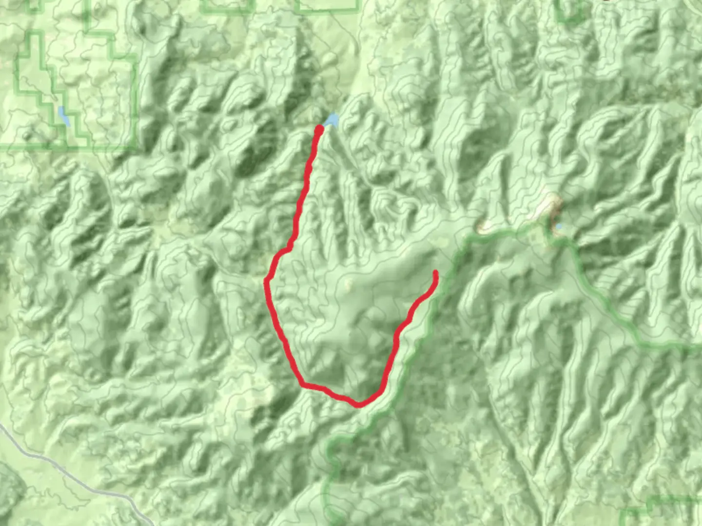 An image depicting the trail Razor Creek Trail and its surrounding area.