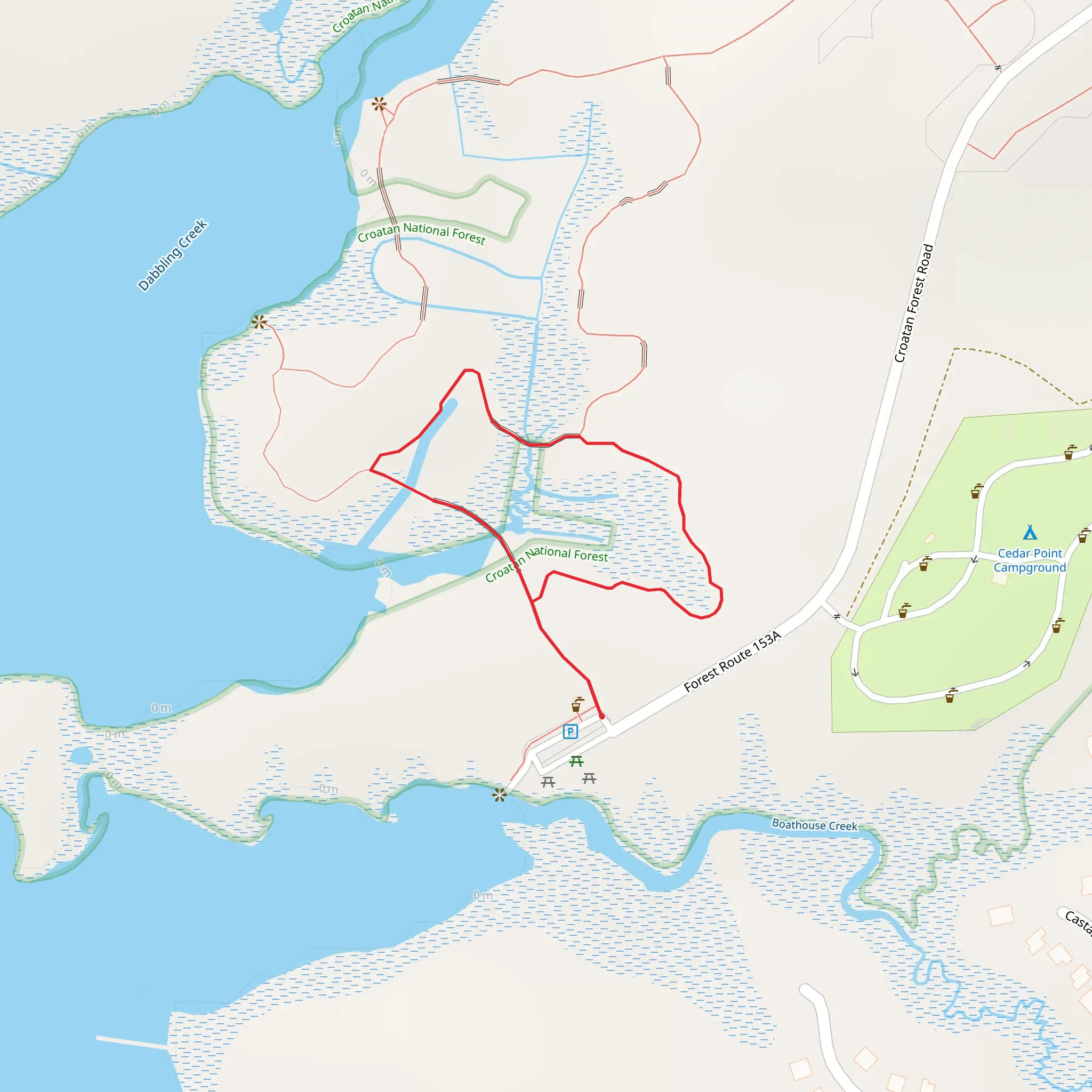 Tidelands Short Loop mobile static map