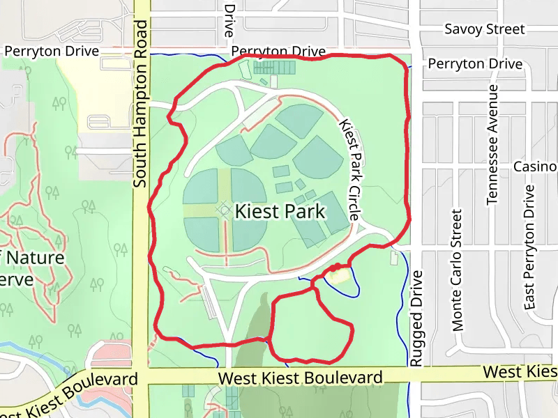 Kiest Park Loop