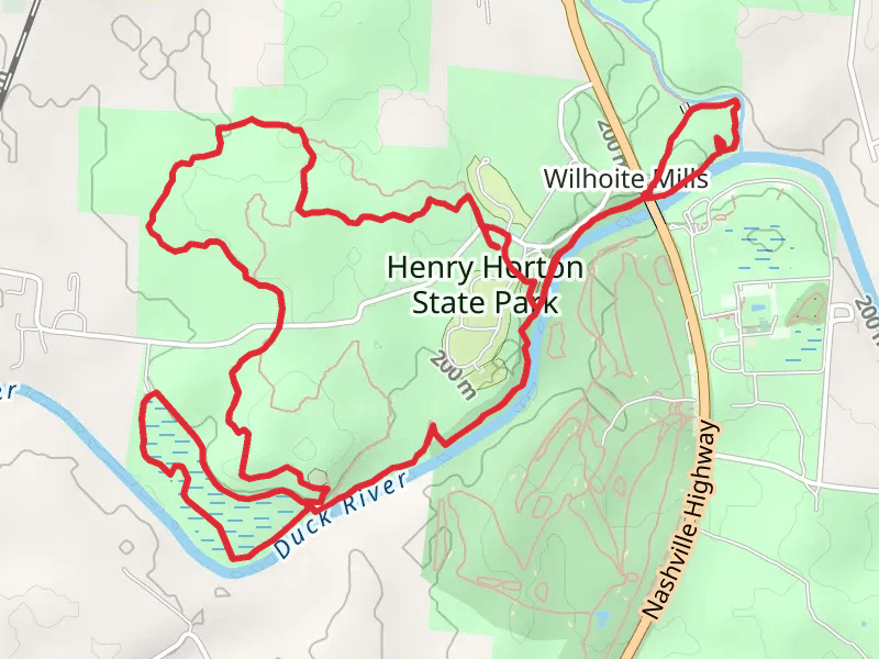 Wilhoite Mill, Adeline Wilhoite River and Hickory Ridge Outer Loop Trail