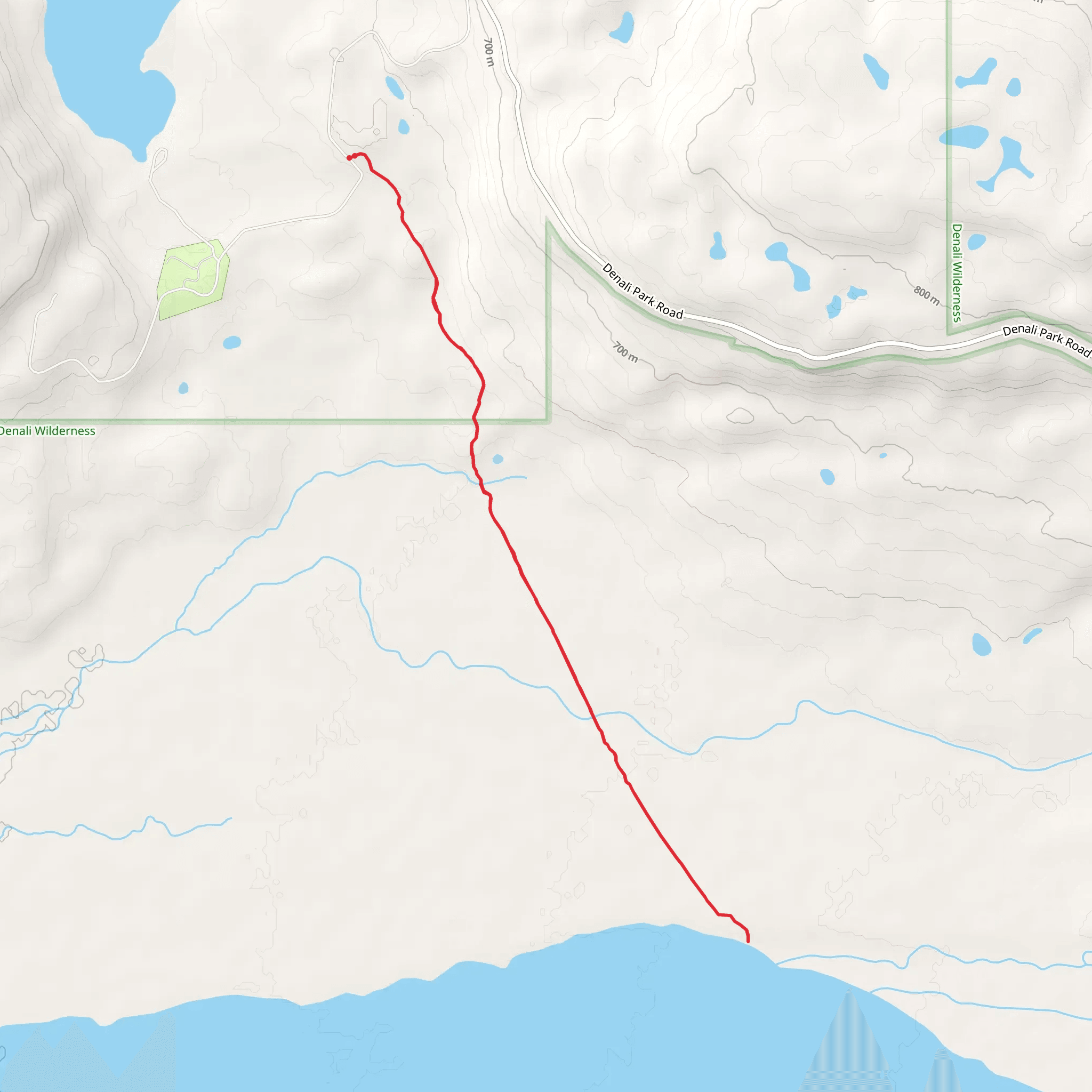 McKinley Bar Trail mobile static map