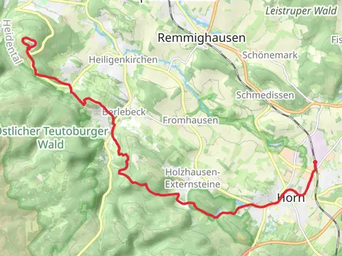 Hermannsdenkmal to Horn Bad Meinberg Walk