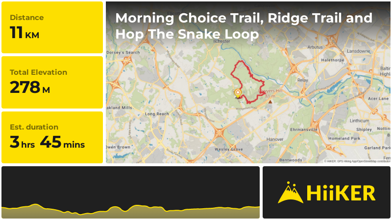Morning Choice Trail, Ridge Trail and Hop The Snake Loop | Howard