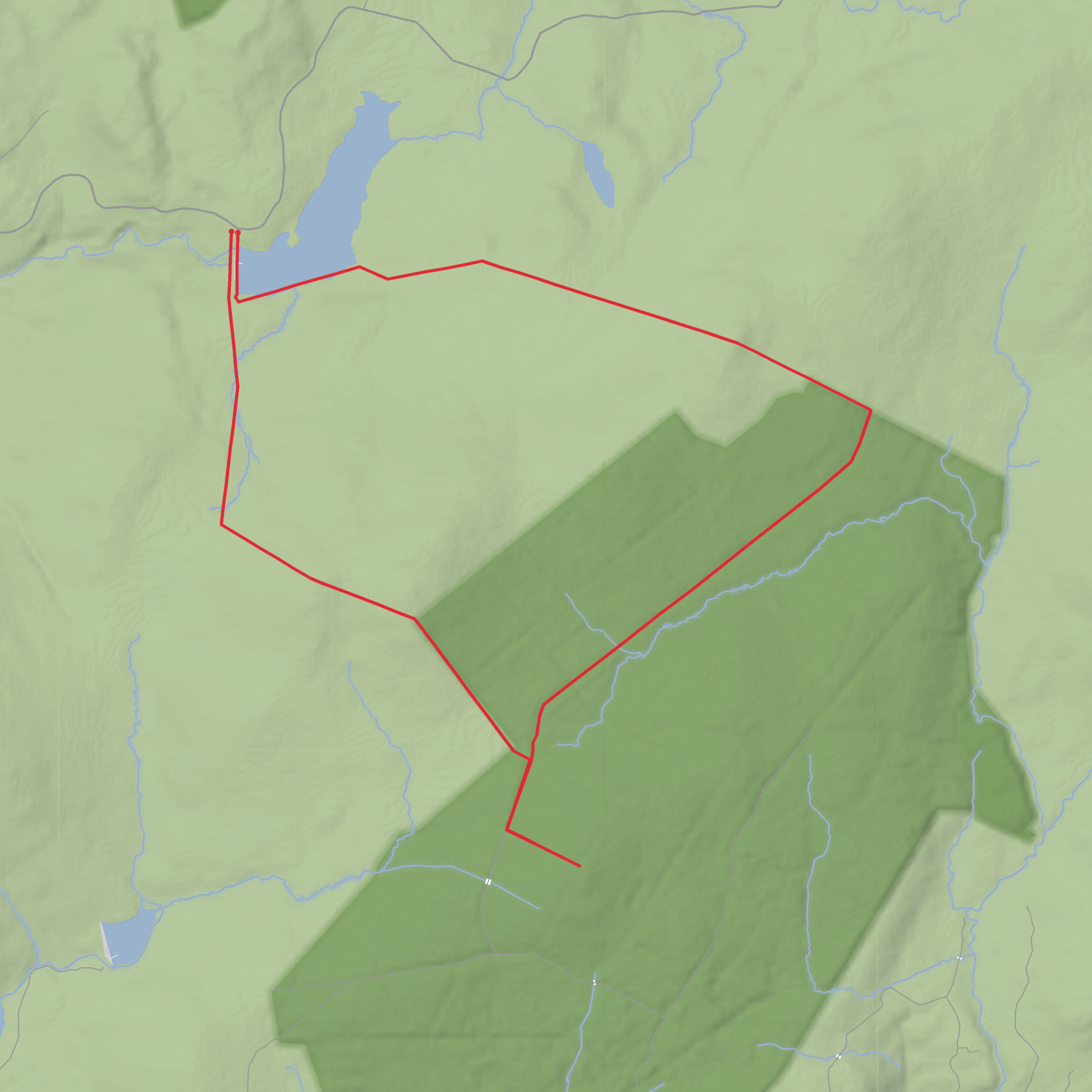 Hike from Mid and East Antrim mobile static map
