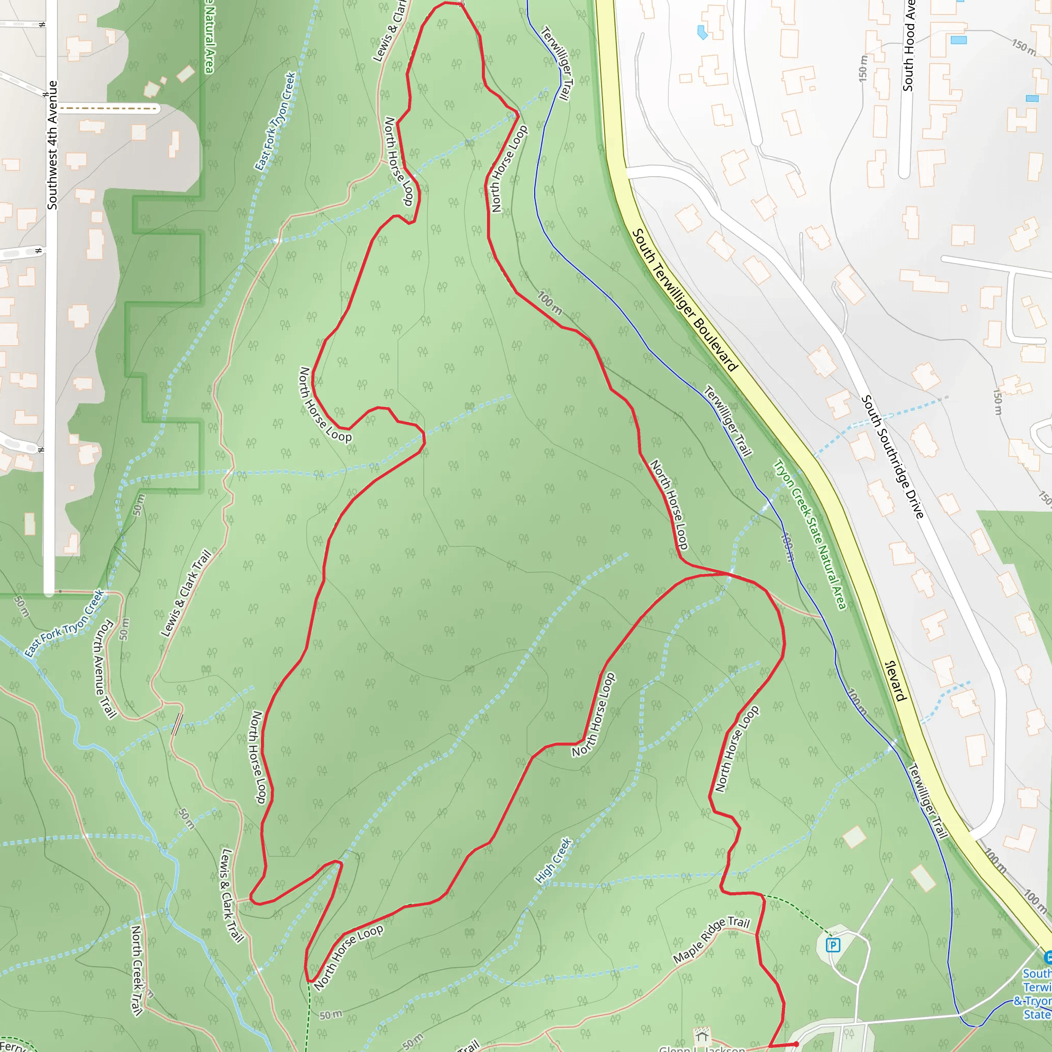 North Horse Loop mobile static map