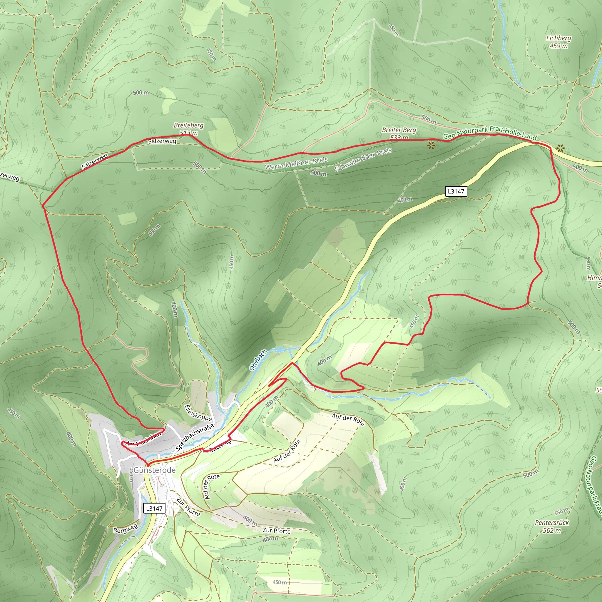 Gruensteroder Rundweg mobile static map