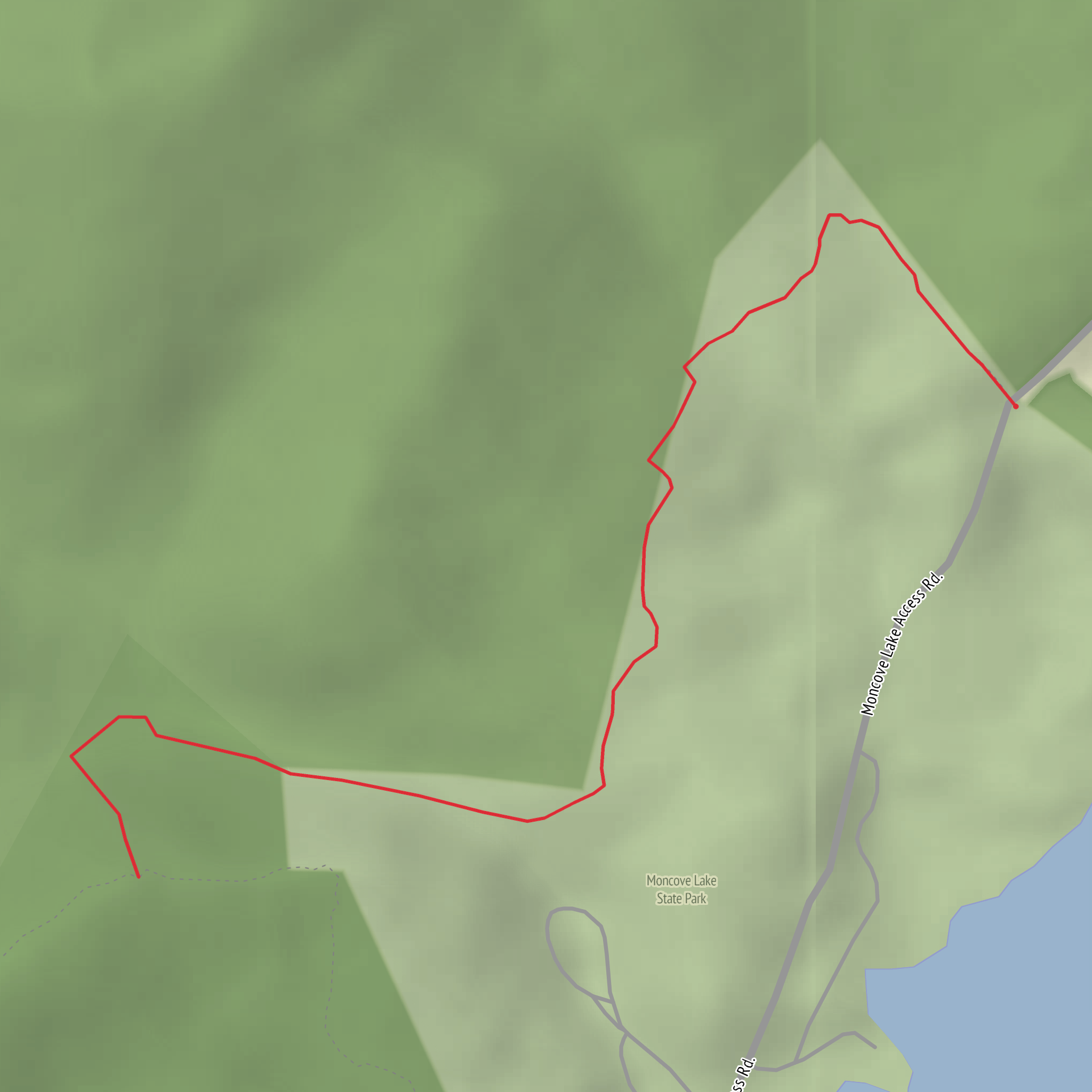 Grouse Knoll Trail mobile static map