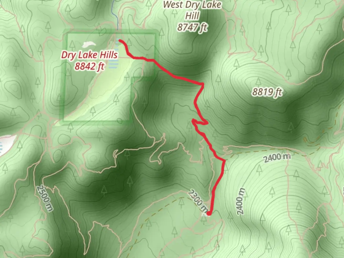 An image depicting the trail New Brookbank Trail and Lower Brookbank Trail and its surrounding area.