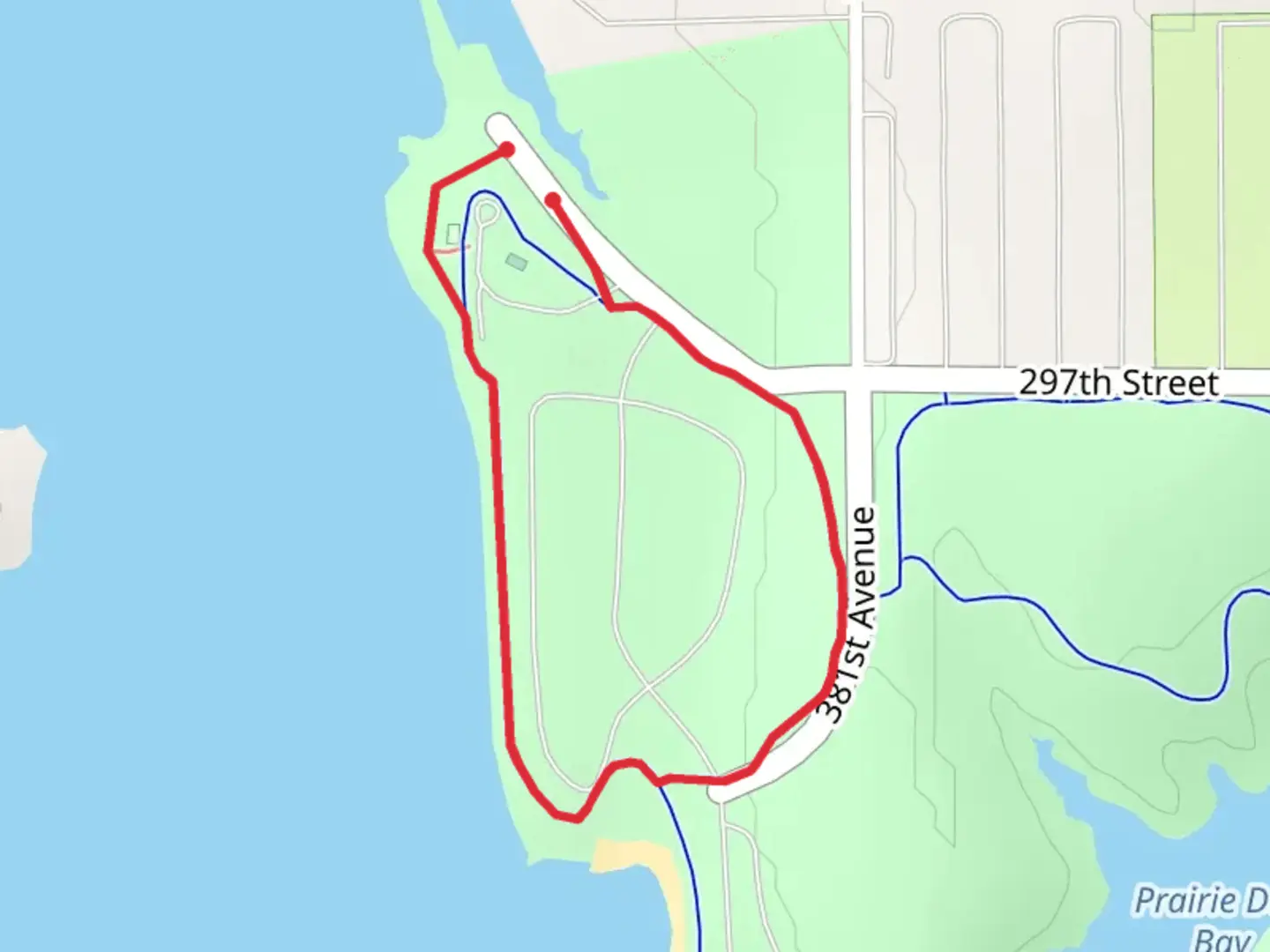An image depicting the trail North Point Loop Trail and its surrounding area.
